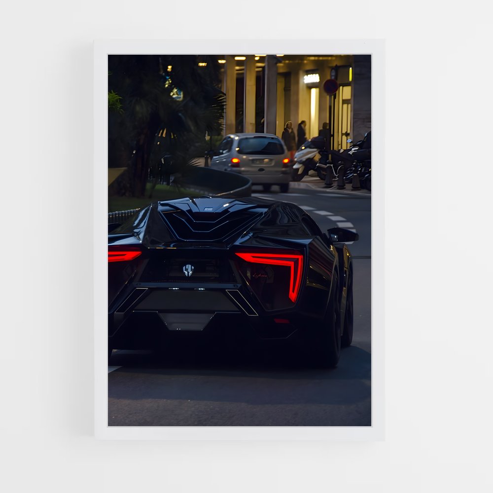 Poster Lykan Hypersport éclatant – affiche W Motors (vue 3)